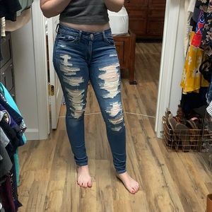 American Eagle distressed Jeggings